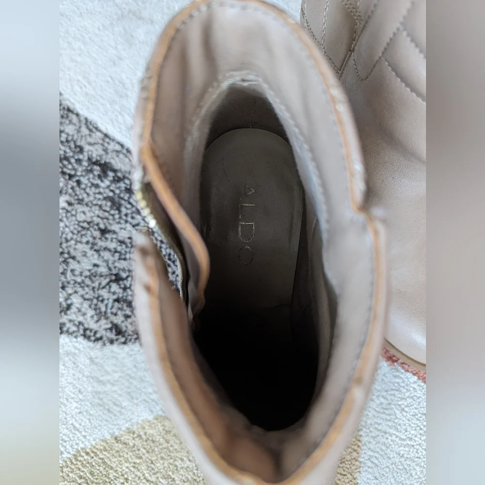 Women's Cream ALDO Booties size 7.5 - Picture 7 of 8